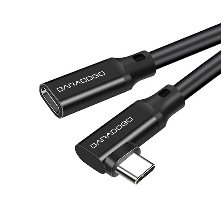 바라보고 ㄱ자 USB3.2 C타입 GEN2 4k 연장케이블 10Gbps