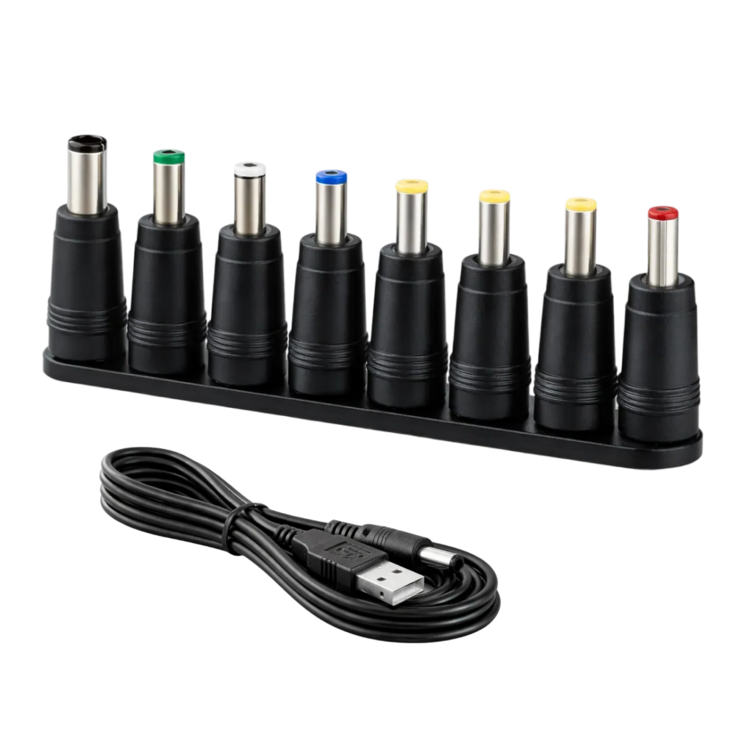 USB 전원 12V 변환 케이블 DC 어댑터 8종 멀티잭 노트북 공유기 CCTV용