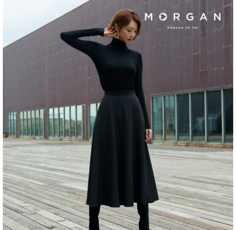 모르간 24FW 밴딩 훌스커트 1종 런칭 가격 69,900원