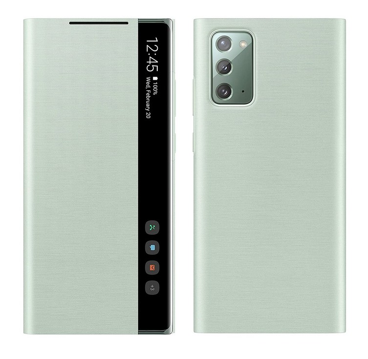 FOXON 갤럭시 노트20/노트20 울트라 스마트 클리어뷰 커버 케이스 호환 Galaxy Note 20/Ultra 5G 케이스