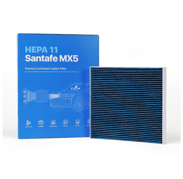 크레이지몬스터 디올뉴 싼타페 MX5 HEPA11 프리미엄 카본 필터, 1개