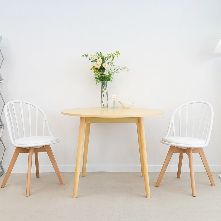 카미코코 LPM 4컬러 원형 1000X1000 테이블, 올네추럴