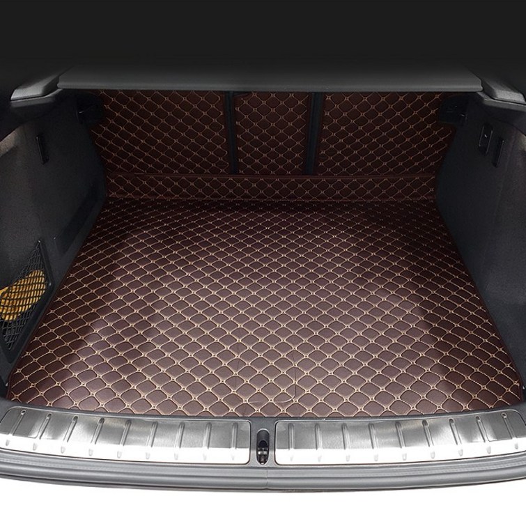 카프트 BMW X4 20i 20d 30d m40i 트렁크매트 프리미엄 퀄팅 가죽 차박, 브라운, BMW