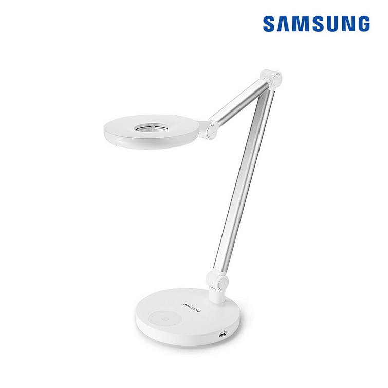 삼성 생체리듬 LED 데스크램프 공부방 책상 침실조명 USB충전지원 SIGM9C10A2A2D, 화이트, 2개 삼성 생체리듬 LED 데스크램프 공부방 책상 침실조명 USB충전지원 SIGM9C10A2A2D, 화이트, 2개