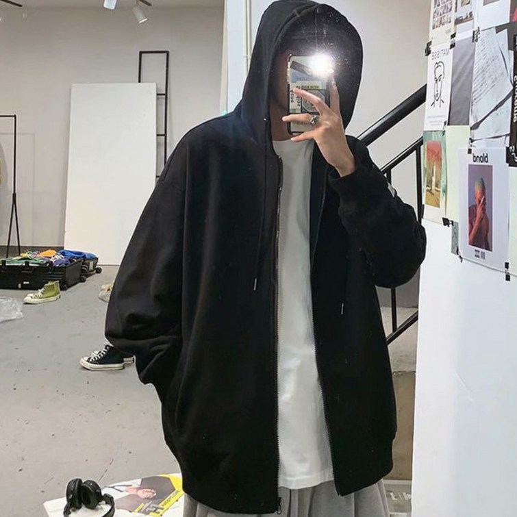 데이앤데이 오버핏 무지 후드 집업 남녀 공용 데이앤데이 오버핏 무지 후드 집업 남녀 공용